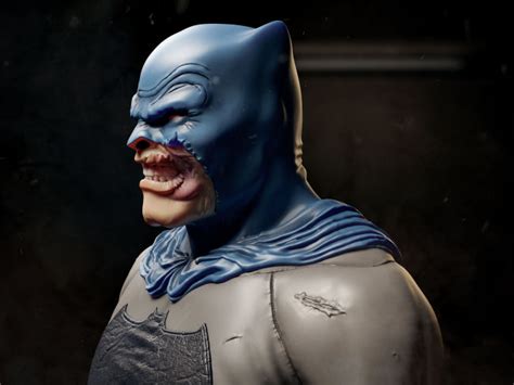 Batman Dark Knight Frank Miller Bust 3d Model Ready Print 3dmodel Pro