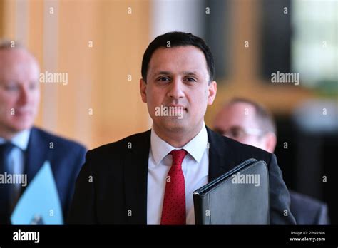 Edinburgh Scotland Uk 20 April 2023 Anas Sarwar Scottish Labour