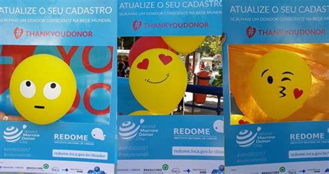 Campanha Emojis Para O Wmdd Redome Registro Brasileiro De Doadores