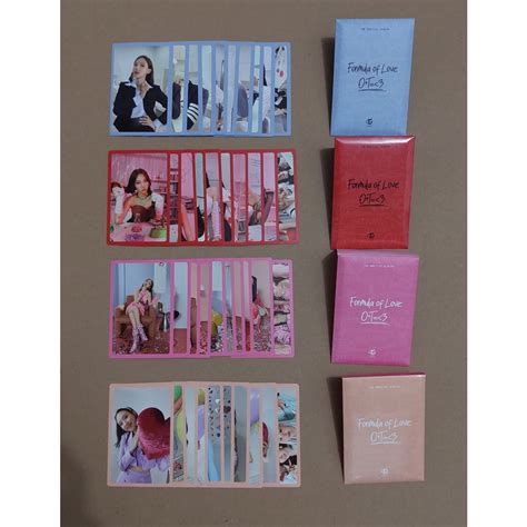 Jual Official Pre Order Benefit Photocard Pob Pc Twice Formula Of Love O T