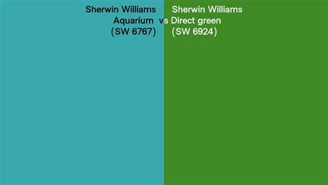 Sherwin Williams Aquarium Vs Direct Green Side By Side Comparison