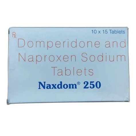 Naxdom Domperidone Naproxen Sodium Tablets At Rs Box Naprox