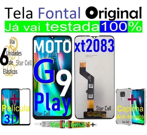 Tela Frontal Original G9 Play xt2083 película 3d capa cola