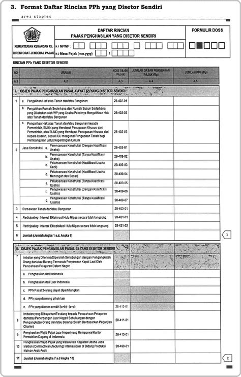 Formulir Spt Masa Pph Pasal Excel Terbaru The Best Porn Website