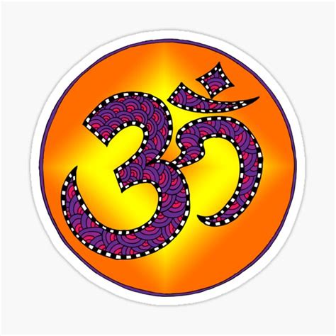 Om Sticker For Sale By Dendryad Redbubble