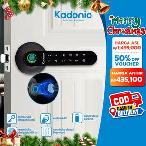 Jual Kadonio Kunci Pintu Digital Sidik Jari Password Dan App Kontrol