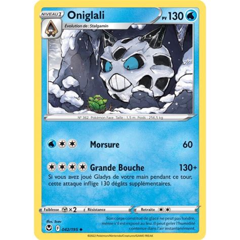 Oniglali 042 195 Carte Pokmon Peu Commune Neuve Fr