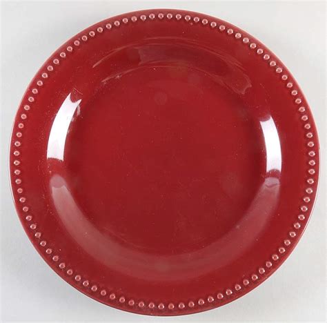 Emma Maroon Dinner Plate By Pottery Barn China Replacements Ltd