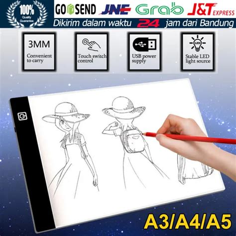 Slayershop Tablet Gambar Papan Jiplak Ultra Tipis Portabel Papan