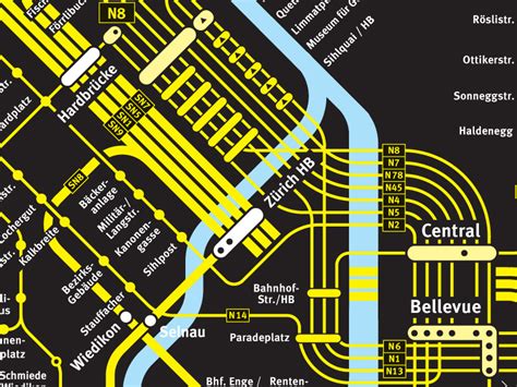 Transit Maps: Official Map: City of Zurich Night S-Bahn and Bus Network, Switzerland, 2012