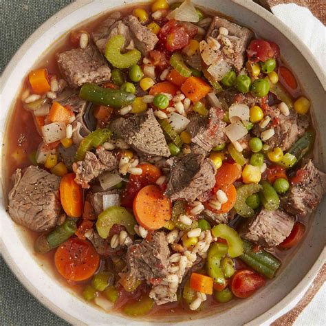 Beef Barley Vegetable Soup Recipe Recipeschoose