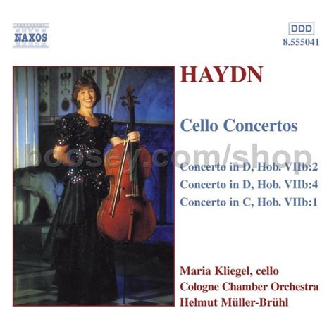 Haydn Johann Michael Cello Concertos Nos 1 2 And 4 Naxos Audio Cd