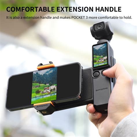 For DJI OSMO Pocket 3 Sunnylife OP3 AD744 Expanded Phone Clamp Holder