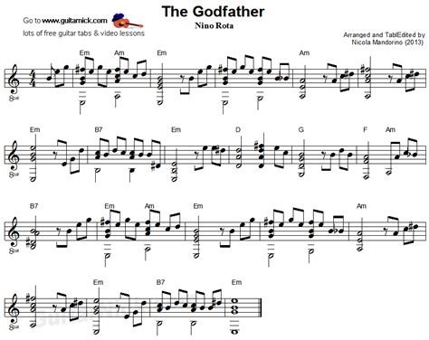 The Godfather - Fingerstyle Guitar Lesson