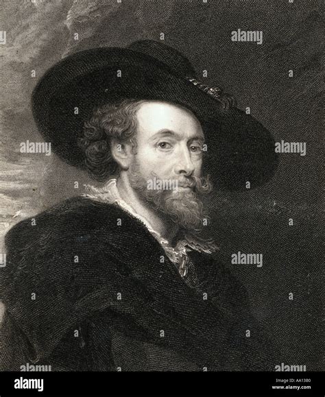 Portrait Peter Paul Rubens Flemish Baroque Painter Hi Res Stock