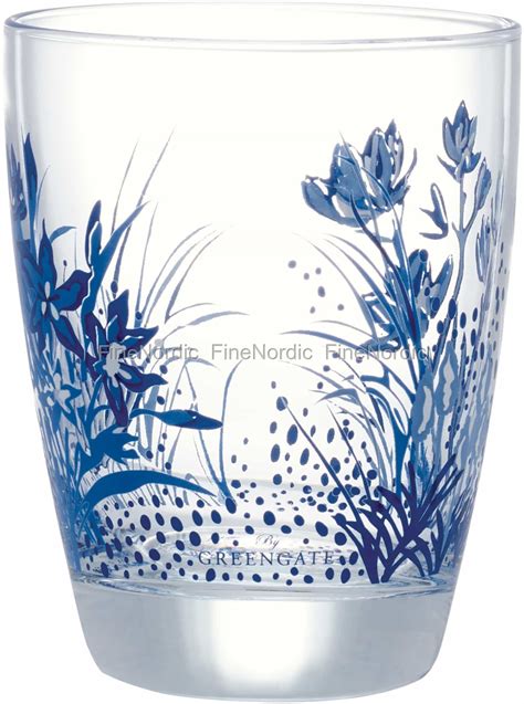 Greengate Water Glass Kristel Blue