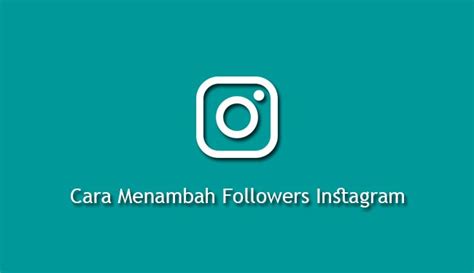 Cara Menambah Followers Instagram Gratis Aman