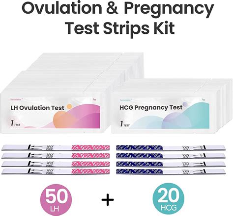 50 Ovulation Test Strips + 20 Pregnancy Test Strips | 99% Accurate ...