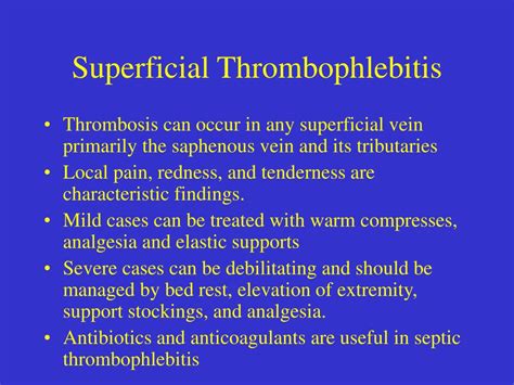 Ppt Thrombophlebitis And Occlusive Arterial Disease Powerpoint Presentation Id176186