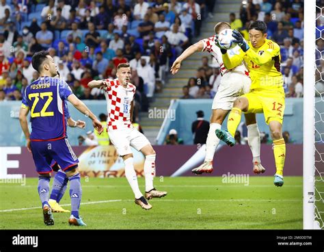 Japan Goalkeeper Shuichi Gonda 12 Makes A Save In Extra Time During A