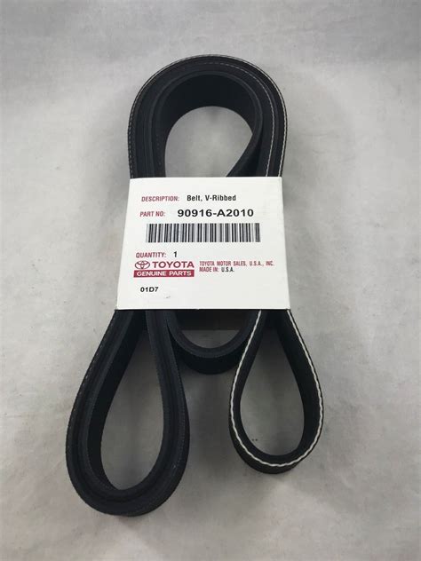 Toyota Oem Serpentine Belt 90916 A2010 Camry Sienna Avalon 35l V6 Oem