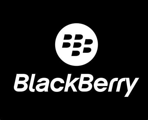 BlackBerry Logo Brand Phone Symbol With Name White Design Canada Mobile Vector Illustration With ...