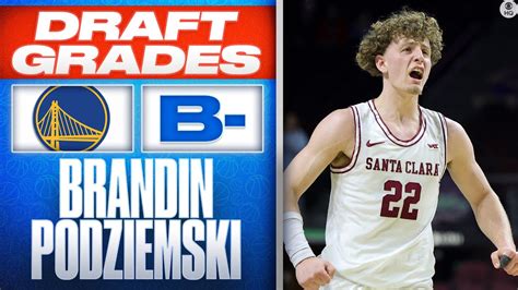 Brandin Podziemski Selected No Overall By Golden State Warriors