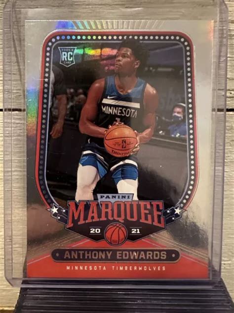 Panini Chronicles Marquee Anthony Edwards Recrue Rc Eur