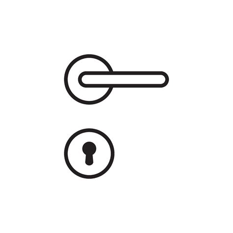 Door Handle Icon Vector Design Template 40255773 Vector Art At Vecteezy