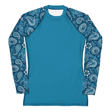 Mckenzie Sport And Surf Rash Guard Shirt In Marine Pelorous Blue With