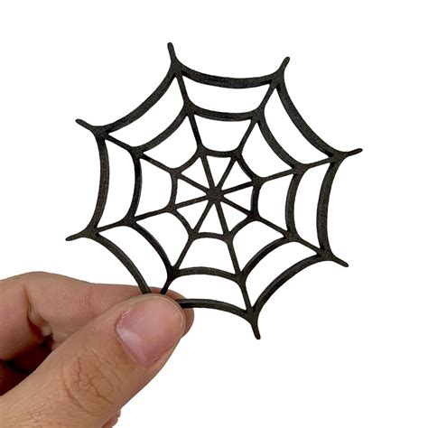 Mini Teia De Aranha Decoração De Halloween Em Mdf