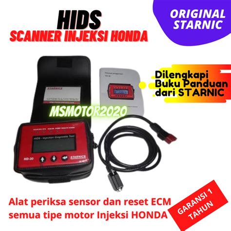 Jual Scanner Injeksi Honda Hids Original Starnic Alat Reset Sensor