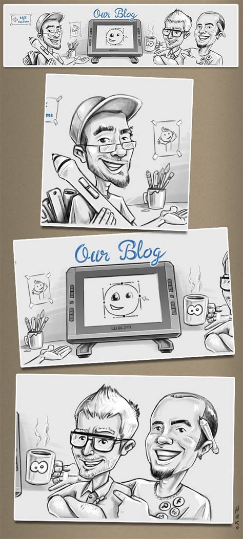 pencil draft caricature sketch book character design