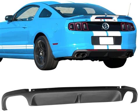 2013 2014 Ford Mustang Shelby Quad Exhaust Rear Lip Bumper Valance