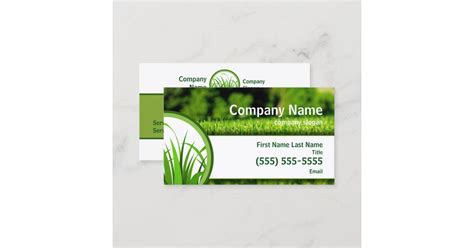 Lawn Care Business Card | Zazzle