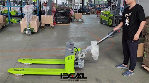 Electric Pallet Jack Forklift Powered Pallet Truck Digital Weight 2ton