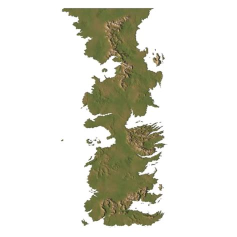 Westeros Map 3d Model Terrain For 3d Design And Art Game Of Thrones