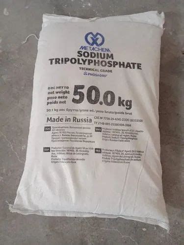 White Sodium Tripoly Phosphate Powdee Packaging Size Kg With Hdpe