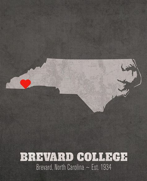 Brevard College Brevard North Carolina Founded Date Heart Map Mixed