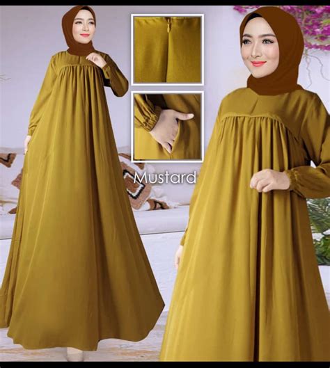 Mikayla Gamis Sakila Premium Super Elegan Muslim Dress Sakila Premium