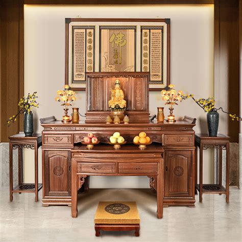 Rosewood Solid Wood Buddha Shrine Altar Household Buddha Table Altar