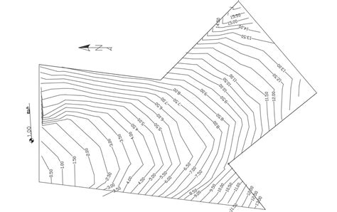 Free Download Dwg File Of Land Contour Survey Cadbull