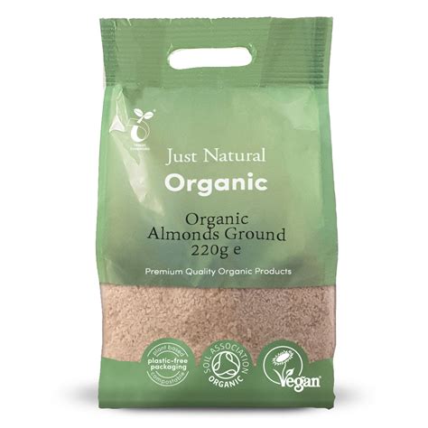 Just Natural Organic Almonds Ground G Fine Fettle Foods