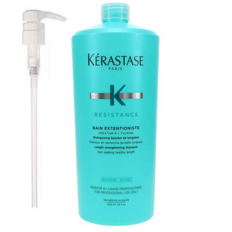 WITH PUMP Kerastase Resistance Bain Extentioniste Shampoo 34oz