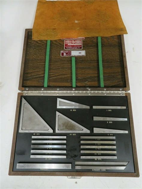 Starrett Model Ag Tr Piece Steel Angle Block Set Grade Tool Room