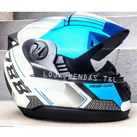 Capacete Para Moto Fechado Pro Tork Evolution G6 Series Azul