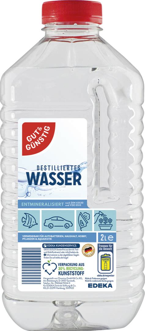 Gut G Nstig Destilliertes Wasser L Von Edeka F R Ansehen