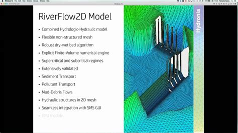 Comparing Riverflow2d With Hec Ras 2d Beta And Srh 2d Youtube