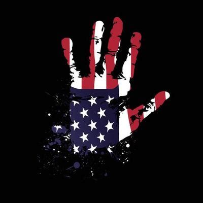 American Flag Hand Vector Art, Icons, and Graphics for Free Download