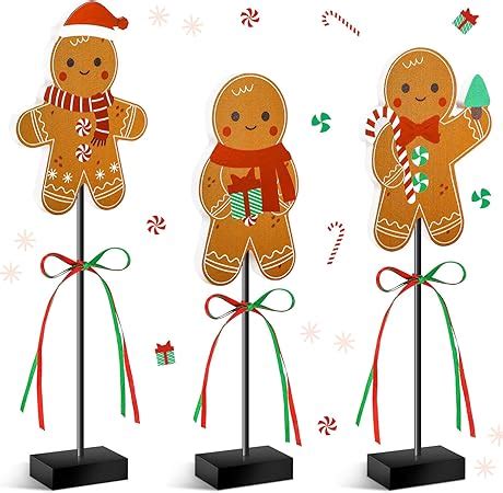 Amazon Natnarr Pcs Christmas Table Decorations Wooden Cute